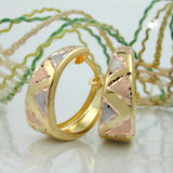 Creole, tricolor matt-glänzend, 9Kt GOLD