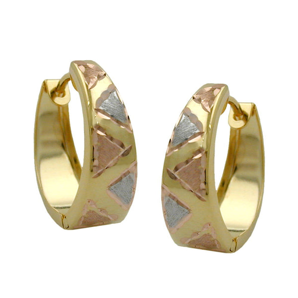 Creole, tricolor matt-glänzend, 9Kt GOLD
