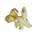Stecker 7x10mm Adler 1 Stück 9Kt GOLD
