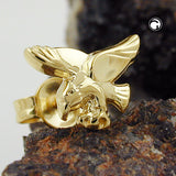 Stecker 7x10mm Adler 1 Stück 9Kt GOLD