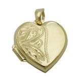 Anhänger, Medaillon Herz, 9Kt GOLD