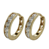 Creole Klappscharnier Zirkonia 9Kt GOLD