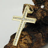 Anhänger 26x17mm Kreuz Zirkonias 9Kt GOLD