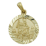 Anhänger, Christophorus-Symbol, 9Kt GOLD