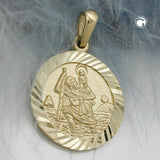 Anhänger, Christophorus-Symbol, 9Kt GOLD