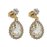 Stecker 16x8mm Hänger Zirkonias 9Kt GOLD