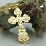 Anhänger, Kreuz mit Jesus, 9Kt GOLD