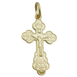 Anhänger, Kreuz mit Jesus, 9Kt GOLD