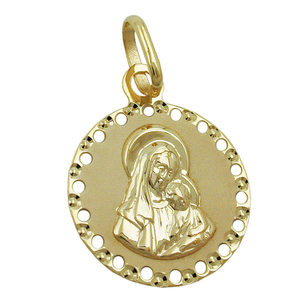 Anhänger, Maria mit Jesuskind, 9Kt GOLD