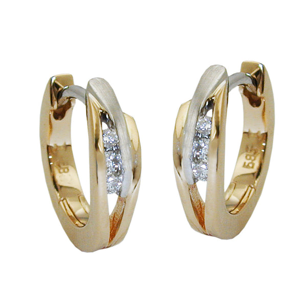 Creole, Brillant-0,06Kt GHSI, 14Kt GOLD