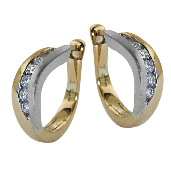 Creole, Brillant-0,12Kt GHSI, 14Kt GOLD