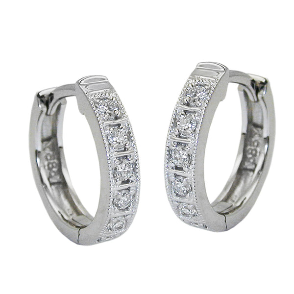 Creole, Brillant-0,14Kt, 14Kt Weißgold