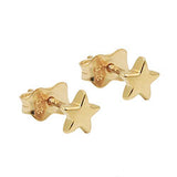 Stecker 5mm Stern glänzend 9Kt GOLD