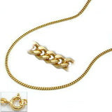 Kette 1mm Panzerkette 9Kt GOLD 45cm