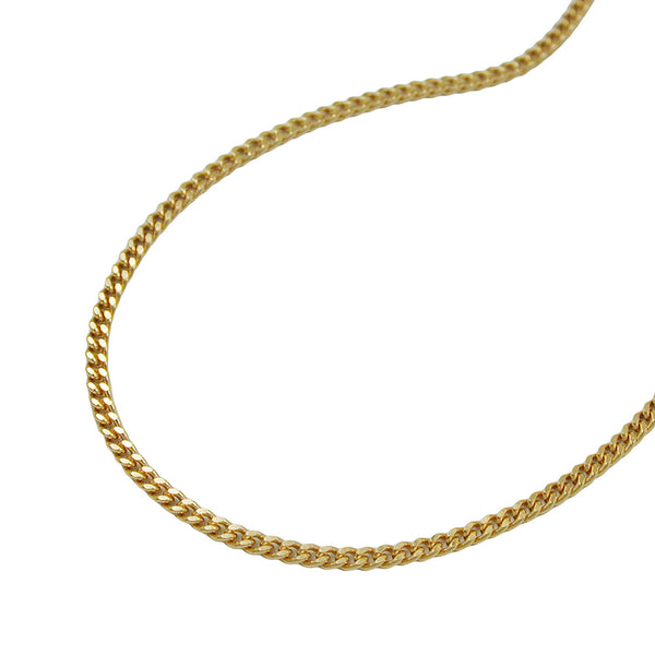 Kette 1mm Panzerkette 9Kt GOLD 36cm