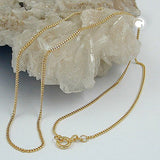 Kette 1,3mm Panzerkette 9Kt GOLD 42cm