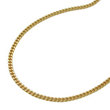 Kette 1,3mm Panzerkette 9Kt GOLD 42cm