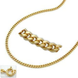 Kette 1,3mm Panzerkette 9Kt GOLD 42cm