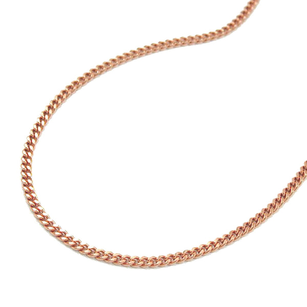 Kette 1,3mm Panzerkette 14Kt Rotgold 45cm