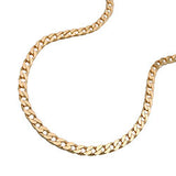 Armband 2mm Weitpanzer flach 14Kt GOLD 19cm