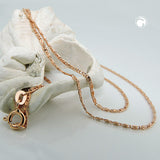 Kette 1,2mm S-Panzer 14Kt Rotgold 42cm