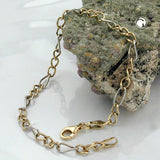 Armband Figaro Panzer bicolor, 9Kt GOLD
