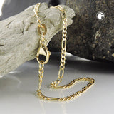 Armband 1,8mm Figarokette 9Kt GOLD