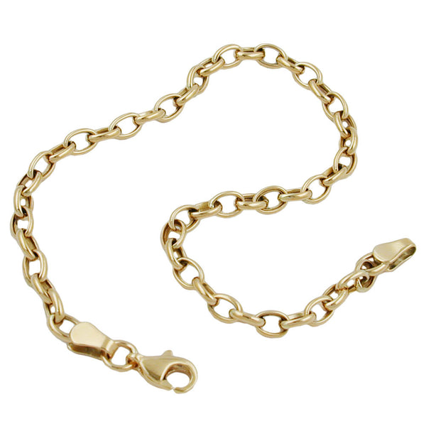 Armband, Ankerkette oval, 9Kt GOLD