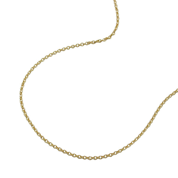 Kette 0,7mm dünne Ankerkette 9Kt GOLD 50cm