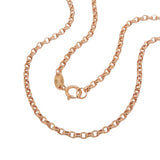 Kette - Ankerkette - rund - 9Kt Rotgold - 45cm