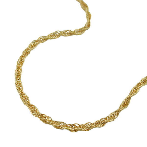 Kette 1,6mm Anker gedreht 14Kt GOLD 45cm