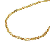 Kette 1,3mm Singapurkette 14Kt GOLD 45cm