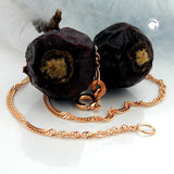 Armband 1,4mm Singapur 14Kt Rotgold 19cm