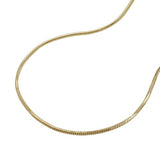 Kette 0,8mm Schlange 5-kant 9Kt GOLD 45cm