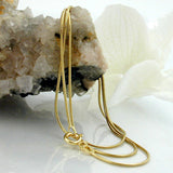 Kette 1mm Schlange rund 9Kt GOLD 45cm