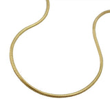 Kette 0,7mm Schlange rund 14Kt GOLD 45cm