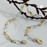 Armband, Fantasie bicolor, 9Kt GOLD
