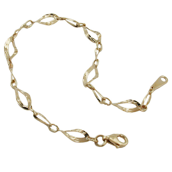 Armband, Fantasie, gemustert, 9Kt GOLD
