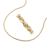 Kette 0,6mm Fantasie-Muster gedreht 14Kt GOLD 42cm