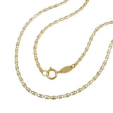 Kette 1,5mm Collier Fantasiekette 9Kt GOLD 45cm