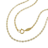 Kette 1,5mm Collier Fantasiekette 9Kt GOLD 45cm