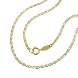 Kette 1,5mm Collier Fantasiekette 9Kt GOLD 45cm