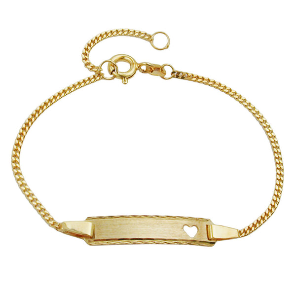Schildarmband, diamantiert, 9Kt GOLD