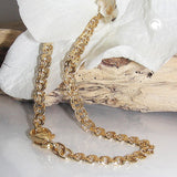 Armband 3,5mm Fantasie 14Kt GOLD 18cm