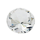 Glasstein 93x60mm mit Diamantschliff kristall klar