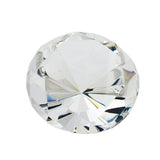 Glasstein 93x60mm mit Diamantschliff kristall klar