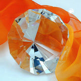Glasstein 93x60mm mit Diamantschliff kristall klar