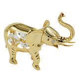 Tischdekoration Elefant 75x90mm mit Glas-Steinen