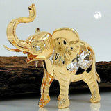 Tischdekoration Elefant 75x90mm mit Glas-Steinen