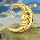 Suncatcher 50mm Mond mit Glas-Steinen